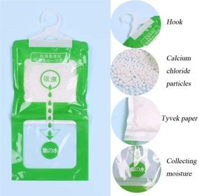 img 3 attached to Jiaan Hygroscopic Anti-Mold Deodorizing Moistureproof Desiccant Hanging Bag - Keep Your Kitchen, Bathroom, and Wardrobe Fresh! Witness the Effective Dehumidification Process (10pcs/Pack)