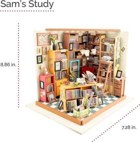 img 2 attached to Wooden Puzzle Miniature House - Do It Yourself Kit