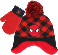 marvel spider man toddler winter mittens: cozy accessories for boys in cold weather logo