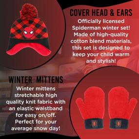 img 3 attached to Marvel Spider Man Toddler Winter Mittens: Cozy Accessories for Boys in Cold Weather