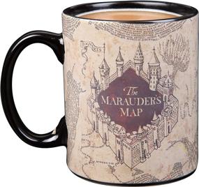 img 4 attached to ☕ Harry Potter Heat Activated Ceramic Coffee Mug - Marauder's Map Image Reveals with Heat - 11 oz