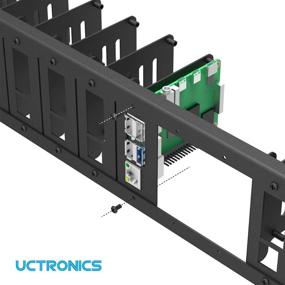 img 3 attached to 🖥️ UCTRONICS 2U Rackmount для Raspberry Pi 4: Премиум серверное крепление с 12 монтажными пластинами для Pi 4 Model B