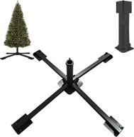 🎄 miya heavy duty christmas tree stand - foldable metal artificial xmas tree base for trees less than 1.37" in diameter - universal stand for fake trees up to 100 lbs - black логотип