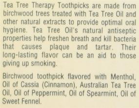 img 1 attached to Tea Tree Therapy Tea Tree Toothpicks - 100 Picks per Pack (12 Packs)