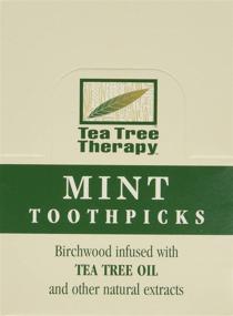 img 3 attached to Tea Tree Therapy Tea Tree Toothpicks - 100 Picks per Pack (12 Packs)