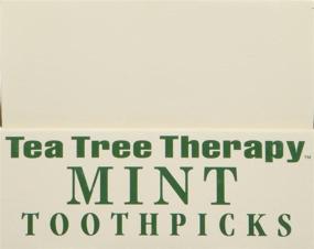 img 2 attached to Tea Tree Therapy Tea Tree Toothpicks - 100 Picks per Pack (12 Packs)