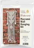 🔶 premium solid oak macrame kit - three triangles for small format projects logo