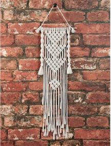 img 1 attached to 🔶 Premium Solid Oak Macrame Kit - Three Triangles for Small Format Projects