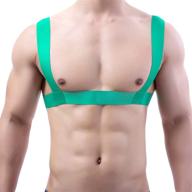 harness adjustable elastic shoulder costume men's accessories logo