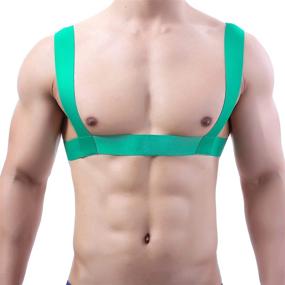 img 4 attached to Harness Adjustable Elastic Shoulder Costume Men's Accessories