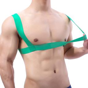 img 2 attached to Harness Adjustable Elastic Shoulder Costume Men's Accessories