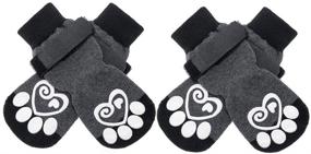 img 4 attached to 🧦 KOOLTAIL Double Side Anti-Slip Dog Socks: Non-Slip Paw Protector for Dogs - 2 Pairs