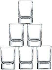 img 3 attached to 🥃 JoyJolt Heavy Base Shot Glass Set, 6-Pack of 2-Ounce Shot Glasses