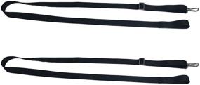 img 1 attached to 🚤 Premium Stainless Steel Boat Awning Straps with Adjustable Length - Secure Snap Hooks and Eye Straps Included