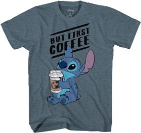 img 1 attached to ☕ Футболка с кофейным узором Disney Stitch Heathered