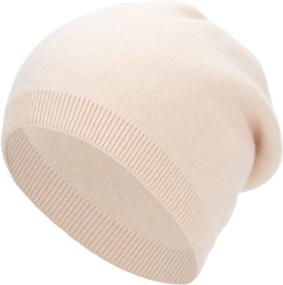 img 3 attached to 🧣 Warm Winter Cashmere Beanie for Women and Men - Easter Barthe Unisex Double Layer Knit Skull Cap, Cashmere Ski Hat