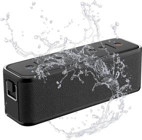 img 4 attached to 🔊 LEZII 40W (Peak 60W) Portable Bluetooth Speakers with 360°TWS Surround Sound | IPX7 Waterproof | HD Sound | Bluetooth 5.0 | 8-12H Playtime | TF Card/AUX Support | Compatible with iOS