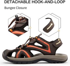 img 2 attached to 🏞️ Outdoor Men's Waterproof Sandals with Enhanced Athletic Support