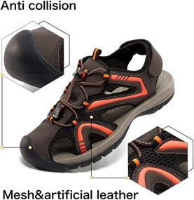 img 3 attached to 🏞️ Outdoor Men's Waterproof Sandals with Enhanced Athletic Support