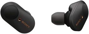 img 2 attached to Sony WF-1000XM3 Black Truly Wireless Earbuds with Mic, up to 32 Hours Battery Life, Stable Bluetooth Connection, Wearing Detection and Alexa Built-in for Noise Cancelling