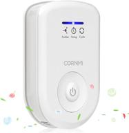 🏠 white plug-in air purifier for home - mini odor eliminator | dual function: ozone negative ionizer to remove smoke, pet, and toilet smell | portable deodorizer freshener cleaner for house bedroom bathroom kitchen logo