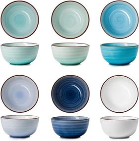 img 3 attached to 🍜 Sweese Porcelain Bowls Assortment #127-003