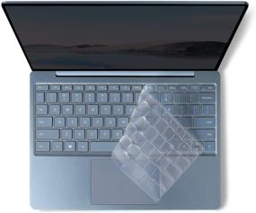 img 3 attached to VFENG Premium Ultra Thin Clear Keyboard Cover For Microsoft Surface Laptop GO 12