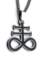 🔱 satanic cross brimstone stainless boys' jewelry - sigilofbaphomet.com logo