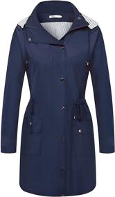 img 3 attached to Stay Stylish and Dry with 🌂 the Twinklady Women's Lightweight Waterproof Rain Jacket