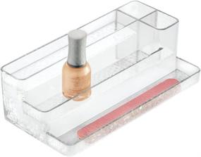 img 1 attached to 💄 Efficient InterDesign Rain Cosmetic Organizer for Clear Vanity Cabinet: Organize Makeup, Beauty Products, and Nail Polish