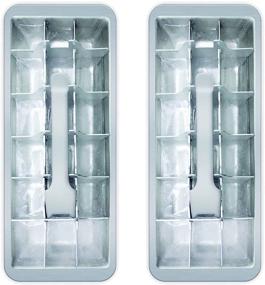 img 4 attached to Preserve the Classic Style: 18 Cube Vintage Kitchen Ice Cube Tray 2-Pack