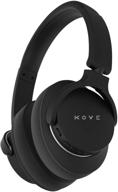 kove 101-n active noise cancelling headphones - wireless over-ear bluetooth headphones with 200h stand-by time, hi-res audio, deep bass, memory foam - ideal for travel, home, and office - built-in microphone logo