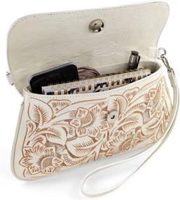 img 1 attached to Mauzari Genuine Leather Crossbody Removable