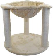 large cat tree condo furniture for adults - interactive kitten activity tower with sisal-covered scratching posts, perches, and hammock logo