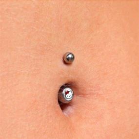 img 1 attached to Belly Button Ring HelloKitty Design