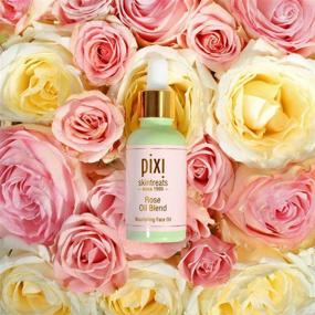 img 1 attached to Pixi Beauty Rose Oil Blend - Ухаживающий Ботанический Сыворотка 🌹 с розовым маслом, масло для сохранения молодости и улучшения сияния кожи - 1,01 жидкой унции.