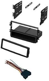 img 1 attached to 🚗 ASC Audio Car Stereo Radio Dash Kit and Wire Harness for 2001-2004 Kia Optima, 2003-2005 Rio, Sedona, Spectra - Easy Single Din Radio Installation!