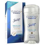 🌸 completely clean secret antiperspirant clinical strength deodorant for women - clear gel, 2.6 oz logo