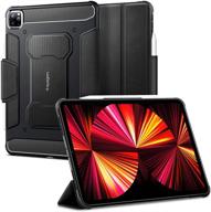 📱 spigen rugged armor pro ipad pro 11 case - 3rd gen 2021, 2nd gen 2020, 1st gen 2018 - pencil holder - black logo