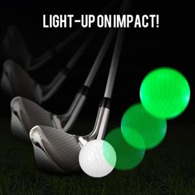 img 2 attached to 🏌️ Glow in the Dark LED Light Up Night Golf Balls by ILYSPORT