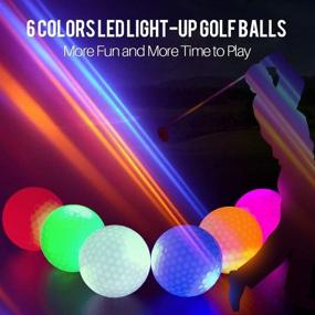 img 3 attached to 🏌️ Glow in the Dark LED Light Up Night Golf Balls by ILYSPORT