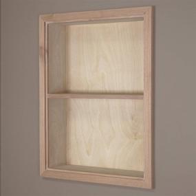 img 2 attached to 🔲 Unfinished Sloane Wall Niche with 1 Shelf - 14x18, Plain Back