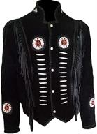 🧥 classyak women's western suede leather jacket: styled with beads, fringes, and bones for a fashionable statement logo