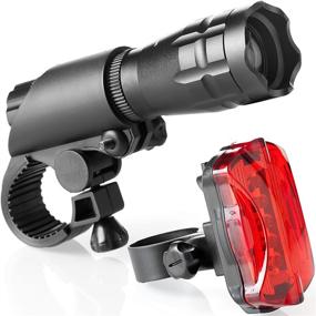 img 4 attached to 🚴 Team Obsidian Bike Lights Set: Super Bright Front and Back LED Lights for Night Riding - Easy to Mount Headlight and Tail Light - Fits All Bikes