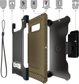 img 2 attached to Trishield Series S10+ Case - Military Grade Rugged Cover, Metal Kickstand, Belt Clip Holster - Compatible with Samsung Galaxy S10 Plus (2019) - Hunter Tree Outdoors Camo - by Beyond Cell