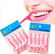 100-предметный набор зубной нити с межзубной щеткой, зубной палочкой, зубочистками и плоской зубной нитью-зубочисткой - идеальный пакет для очистки зубов логотип