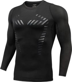 img 4 attached to AMZSPORT Compression Athletic T Shirt Baselayer