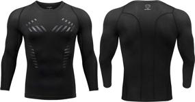 img 3 attached to AMZSPORT Compression Athletic T Shirt Baselayer