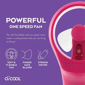 img 2 attached to 🍃 2-Pack O2COOL Elite Battery Operated Handheld Water Misting Fans (Raspberry) - Enhanced for Effective SEO