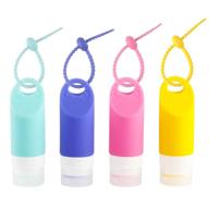 portable silicone travel bottles keychain logo